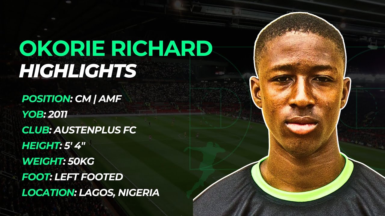 Okorie Richard | 14-Year-Old Left-Footed Midfield Maestro | Austenplus FC ✨