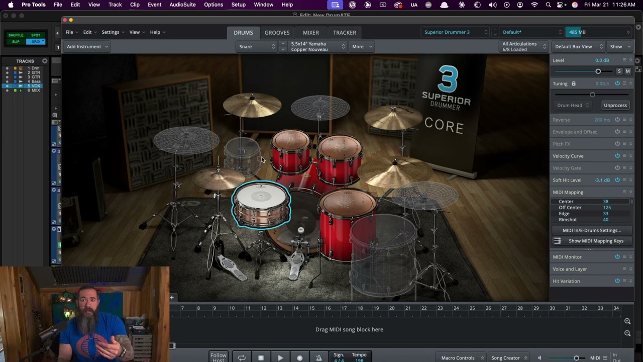 Making Punk Rock at Home - Superior Drummer 3 Presets - Pro Tools Home Recording - OFU