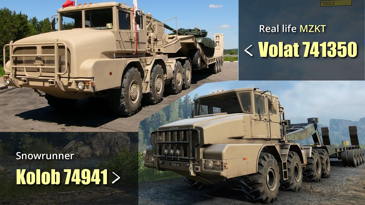 Snowrunner Trucks vs Real Life Trucks#2 | Russian Region