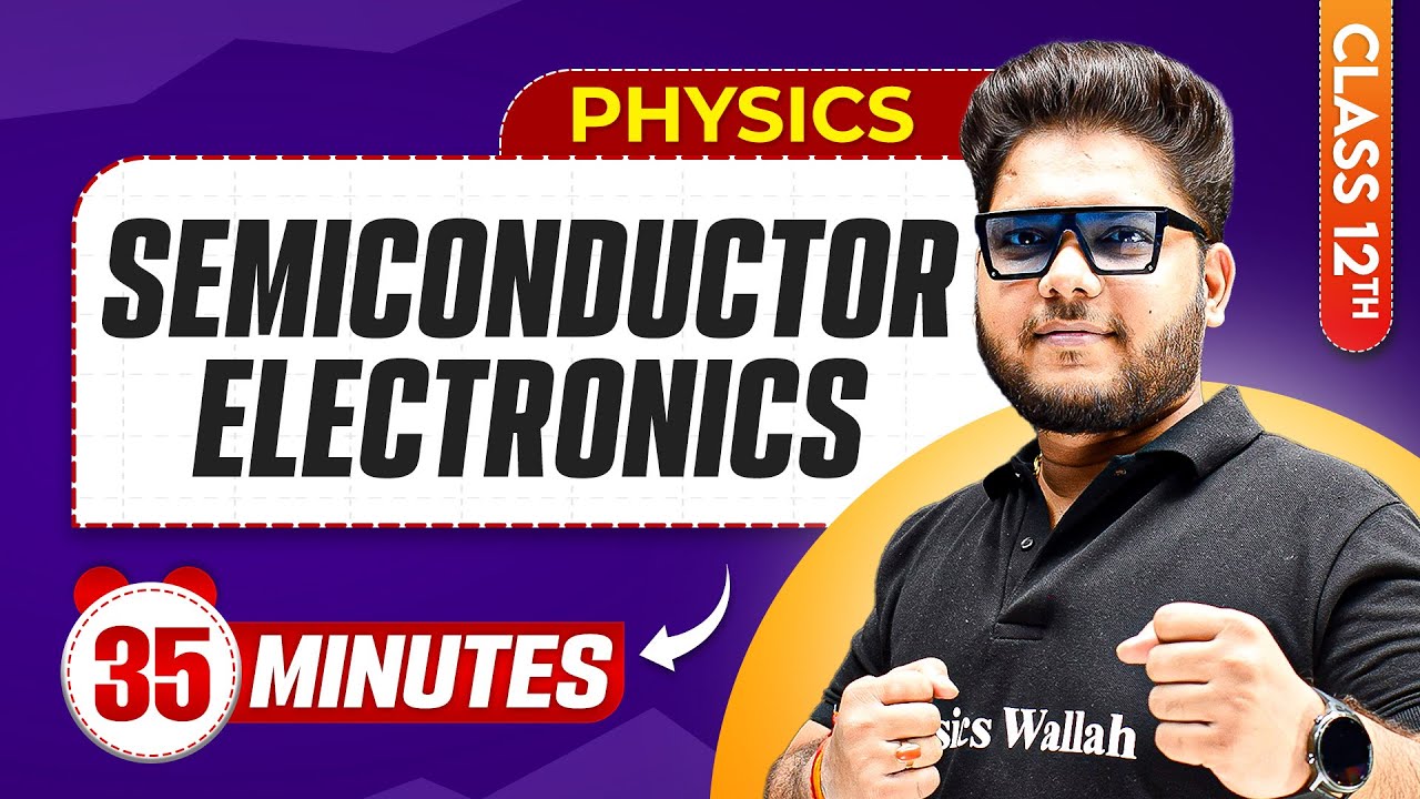 Semiconductor Electronics in 35 Minutes | Class 12th Physics | Mind Map Series