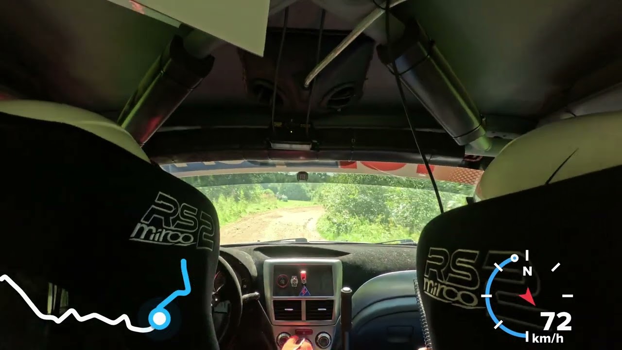 Rally &Scaron;ilalė 2025 M.Staknys ir M.Grigaravičius GR3.  Tarp LMRČ 2 laikas su 2.5 atmosferiniu Subaru