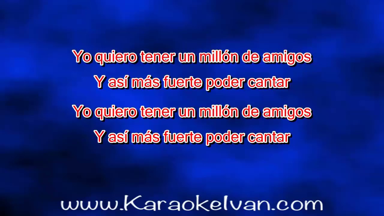 Carlos Rivera, Roberto Carlos - Un millon de amigos KARAOKE