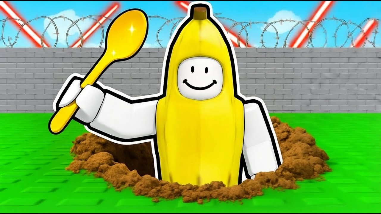 Wykopałem się z Robloxowego Więzienia ŁYŻKĄ? 🥄😂