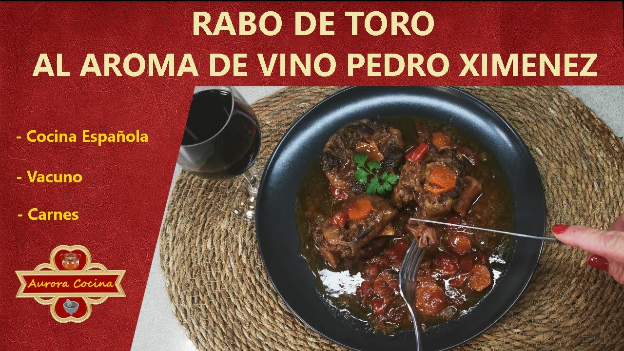 Бычий хвост с ароматом вина Pedro Ximenez