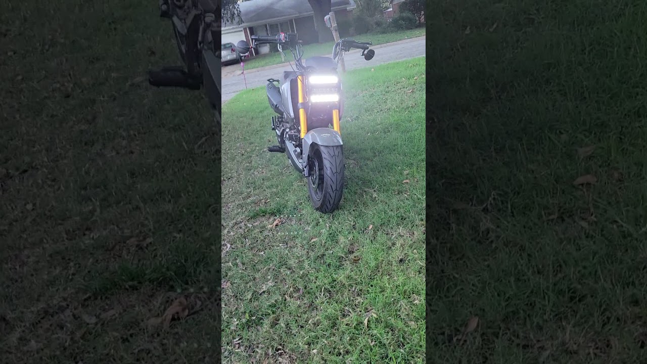 Honda grom clone headlight upgrade. 125cc icebear