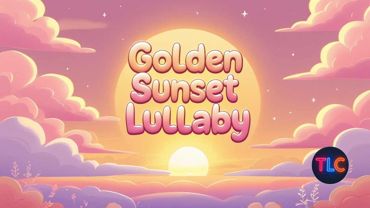 Golden Sunset Lullaby 🌅 | Gentle Summer Bedtime Song & Sleep Music for Kids | The Learner Club