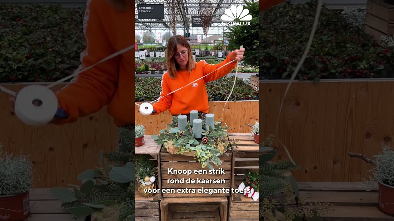 Floralux DIY: een feestelijk kerststuk