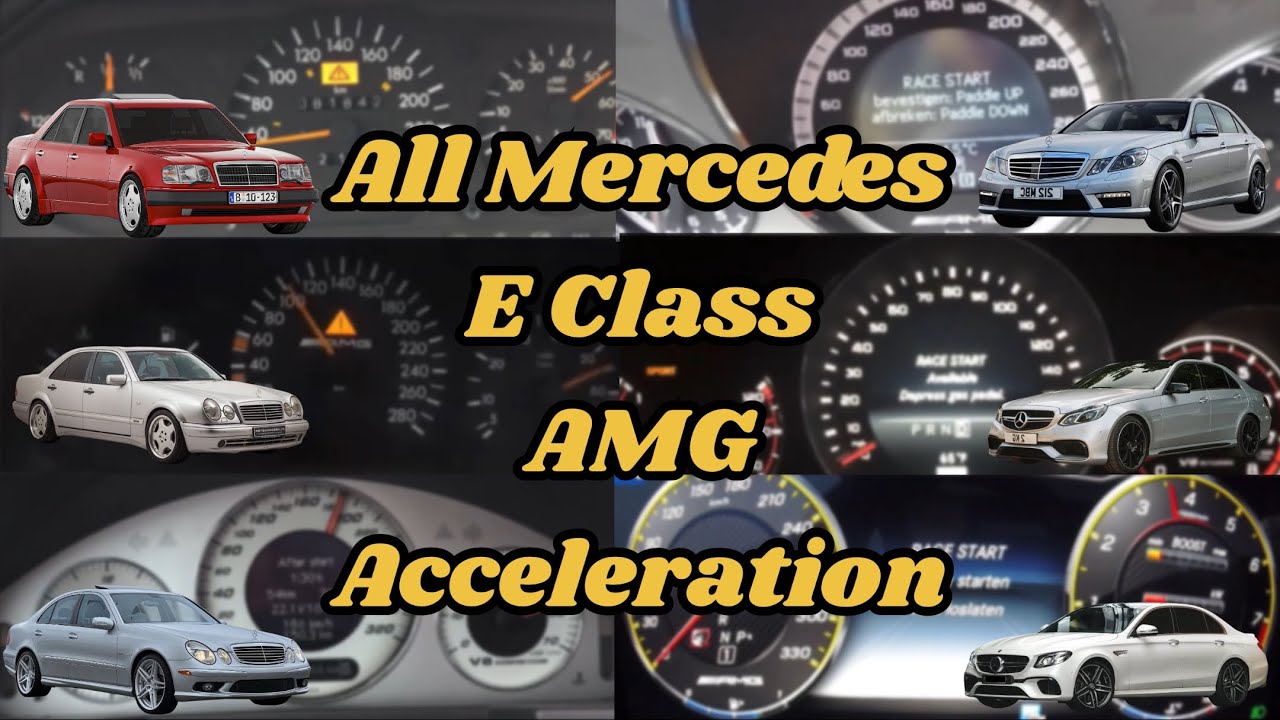  All Mercedes E-Class AMG Generations – Which One Is the Fastest ?