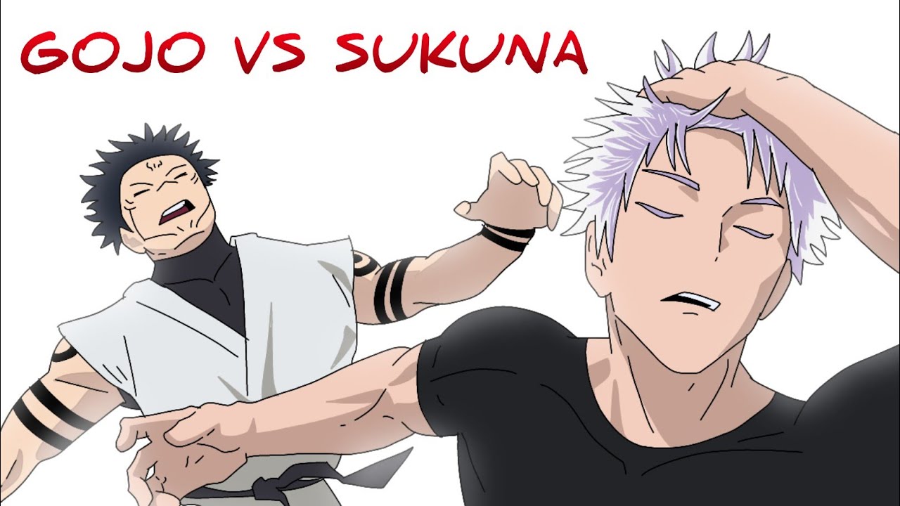gojo vs sukuna 🔥 animation fight ‎⁨@RGBucketList