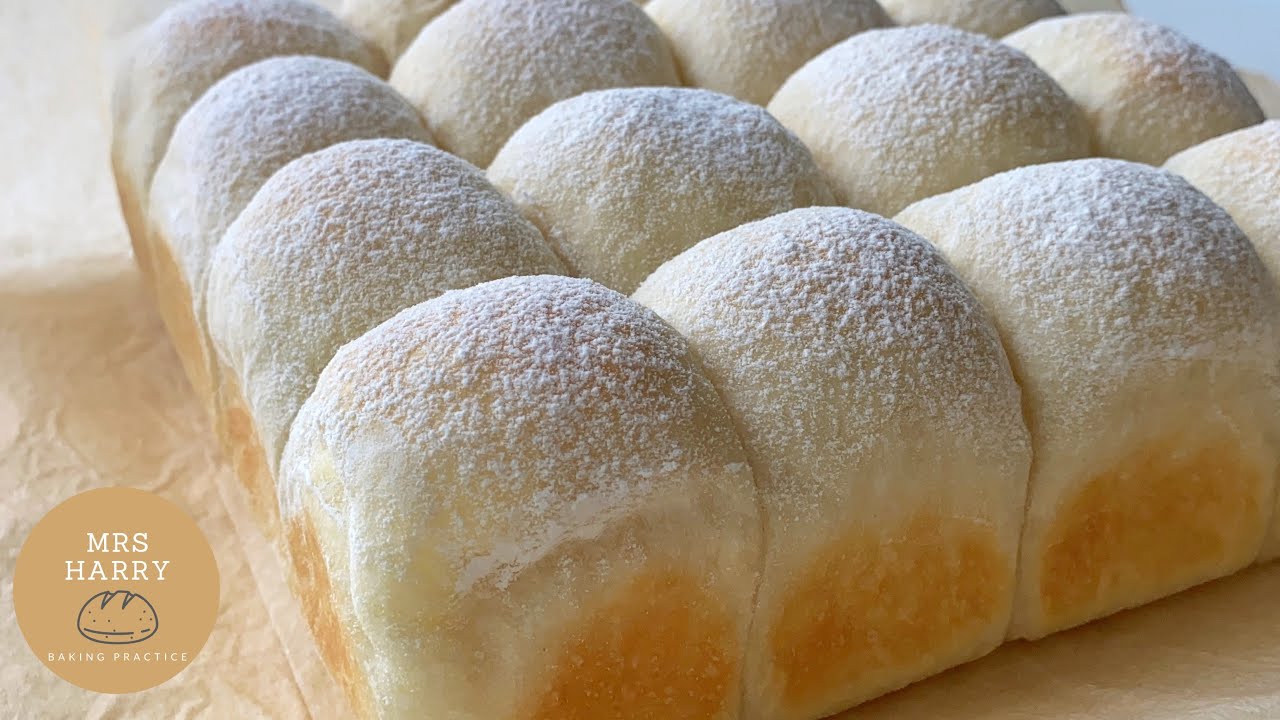 SUB) No Knead Milk (Cream Cheese) Pull Apart Bread 免揉牛奶(忌廉芝士)手撕包 | Mrs Harry Baking Practice