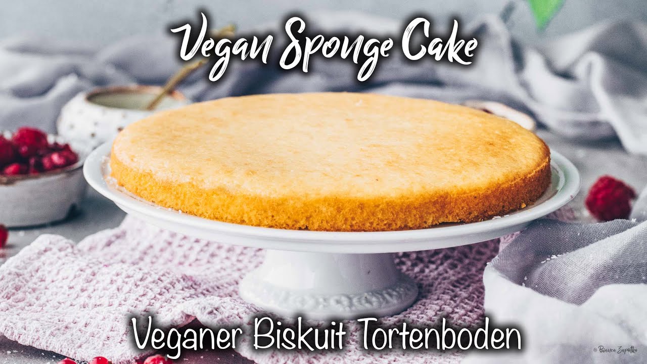 Veganer Biskuitboden f&uuml;r Torten und Kuchen ♡ fluffig, weich, saftig & schnell + einfach gemacht ♡