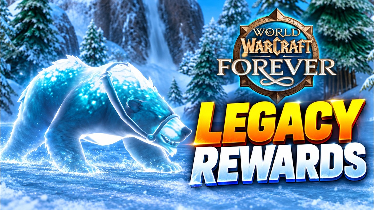 Награды WoW Forever Legacy &mdash; питомец, гербовая накидка и ездовое животное.