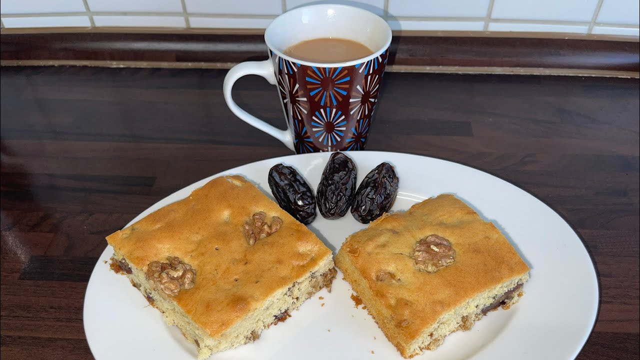 Leckeres Dattel & Walnuss Kuchen 🥧 Rezept |  Delicious Date & Walnut Cake Recipe Quick & Easy.