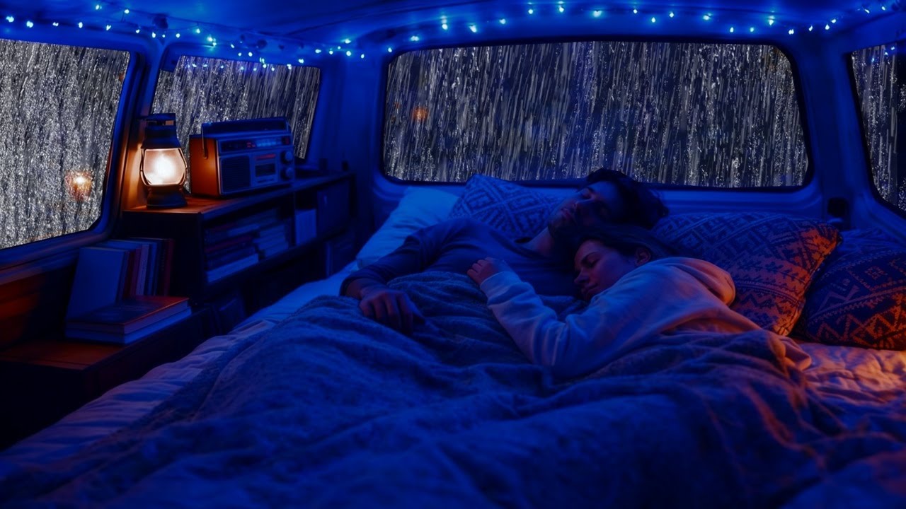 Relaxing Rainfall Sounds and Gentle Thunder for Better Sleep Health