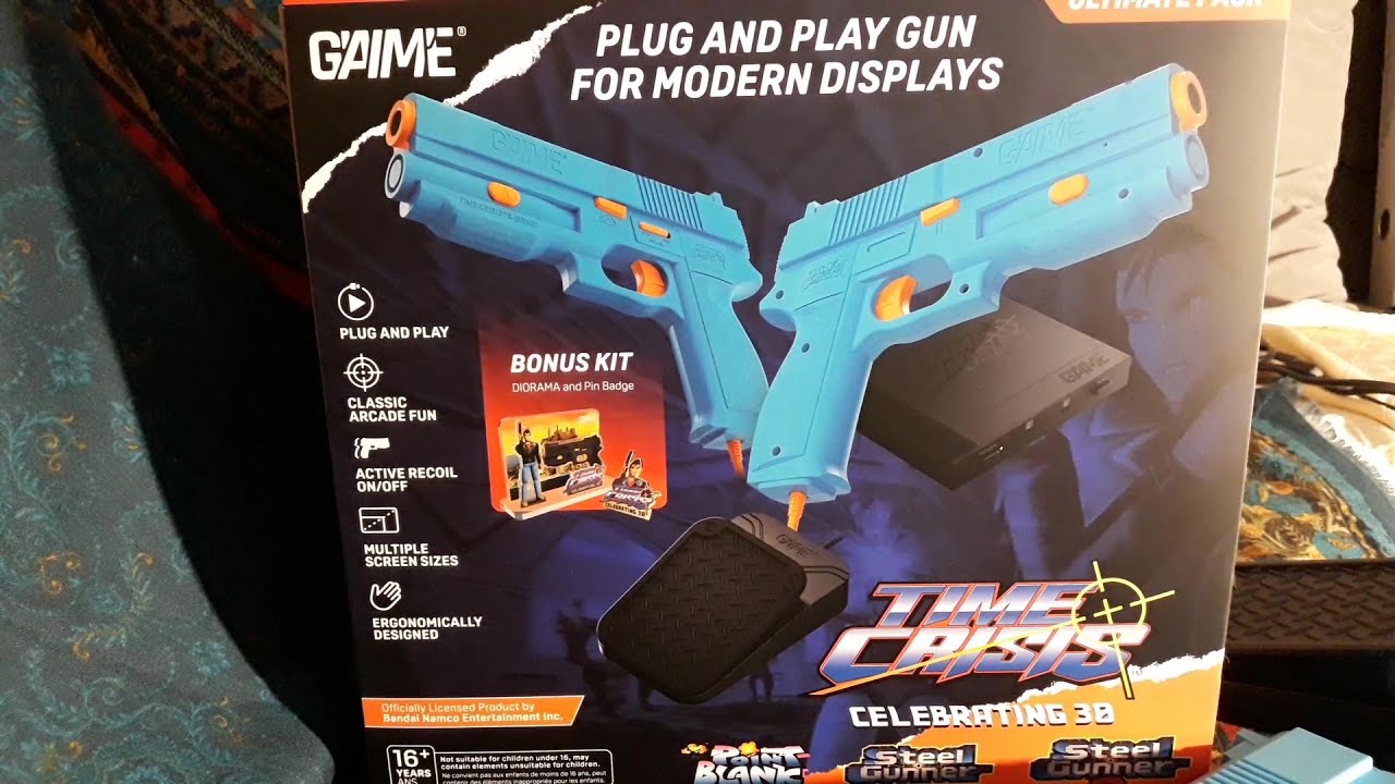 G'AIM'E Ultimate pack, Light Gun pour TV moderne, unboxing trop long
