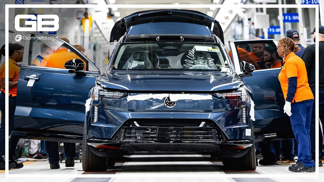 Volvo EX90 PRODUCTION: Inside Car MANUFACTURING Plant in USA