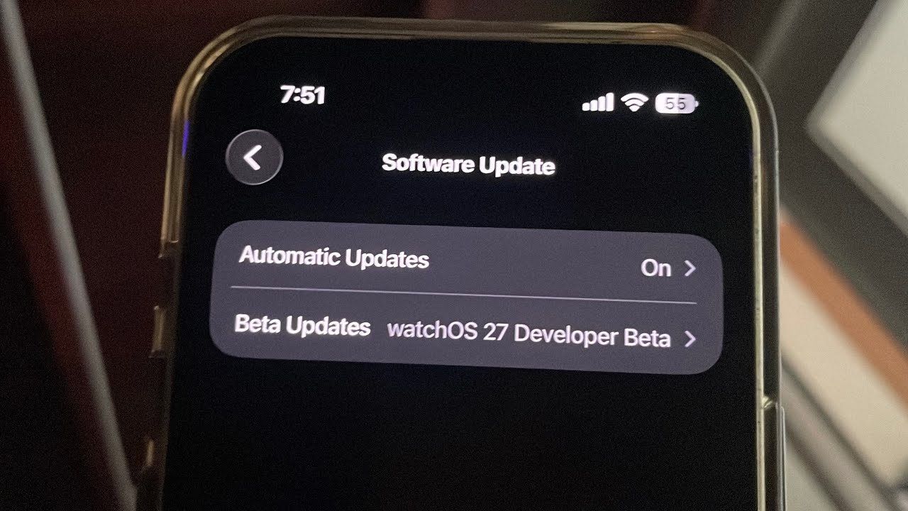 watchOS 27 beta can be selected in Apple Watch Series 7 but NO FILE 😔 