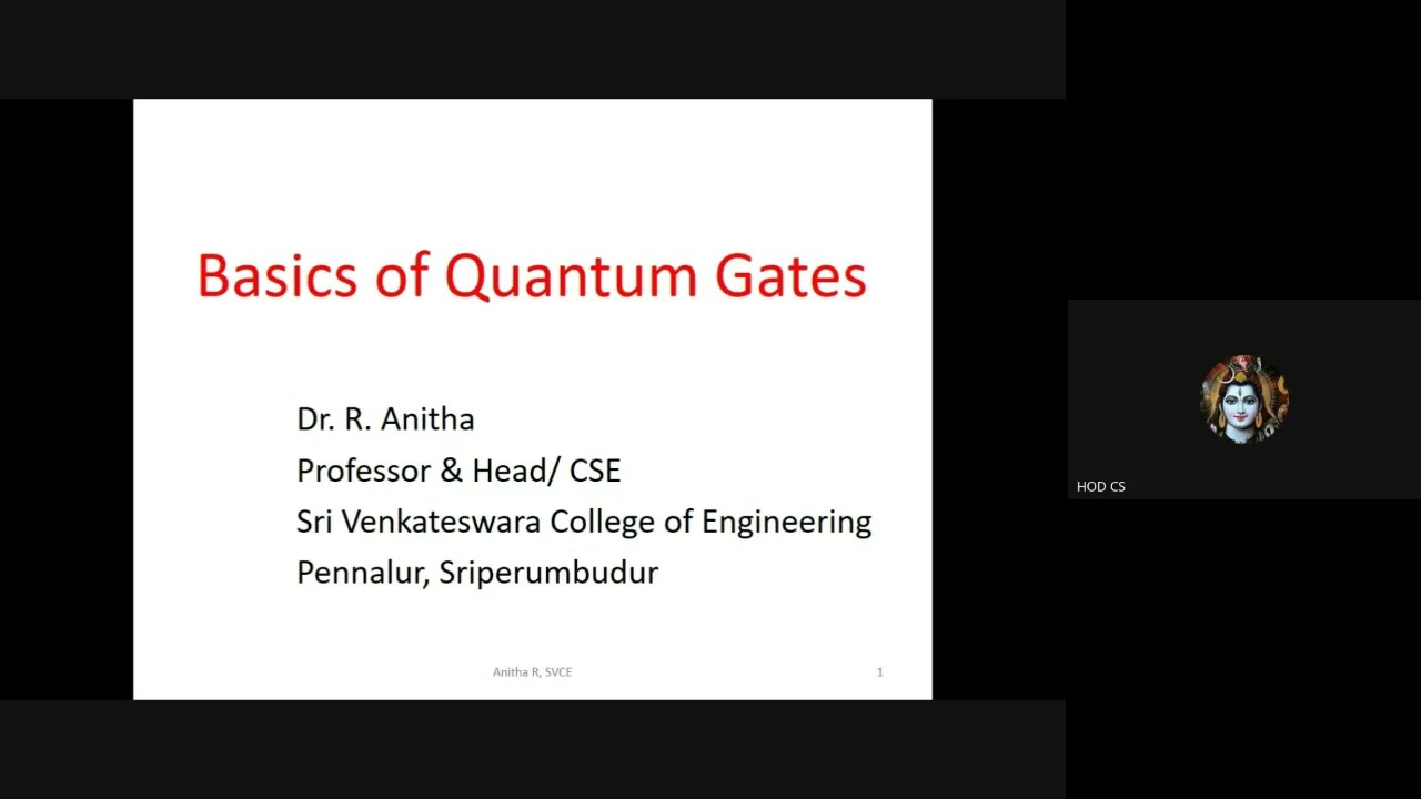 FDP on Quantum AI: Educating the Next Generation of Professionals | Dr. Anitha HOD CSE
