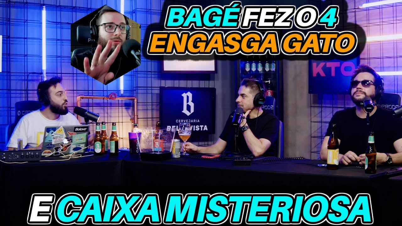 Bag&eacute; fez o CU4TROOOO, Engasga Gato e Caixa misteriosa