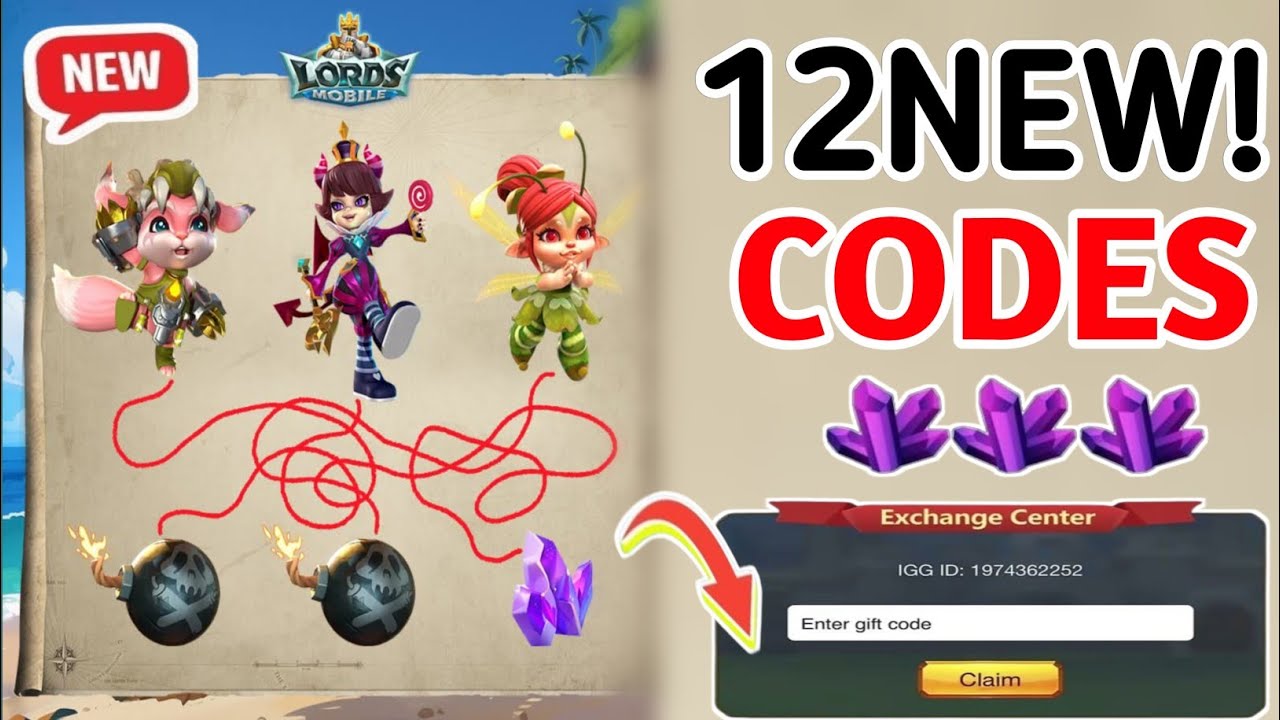 🔥 EXCLUSIVE 🔥 LORD'S MOBILE REDEEM CODES 2025 - LORD'S MOBILE CODES 2025 