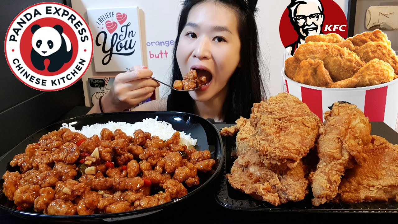 Рецепт курицы в апельсиновом соусе KFC + соус Panda Express! Хрустящая курица и мукбанг в стиле асмр