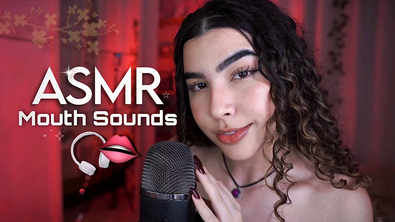 ASMR 100% SONS DE BOCA 💋💦 (NO TALKING) inaudível, tuc tuc, lic lic, sons molhados e secos…