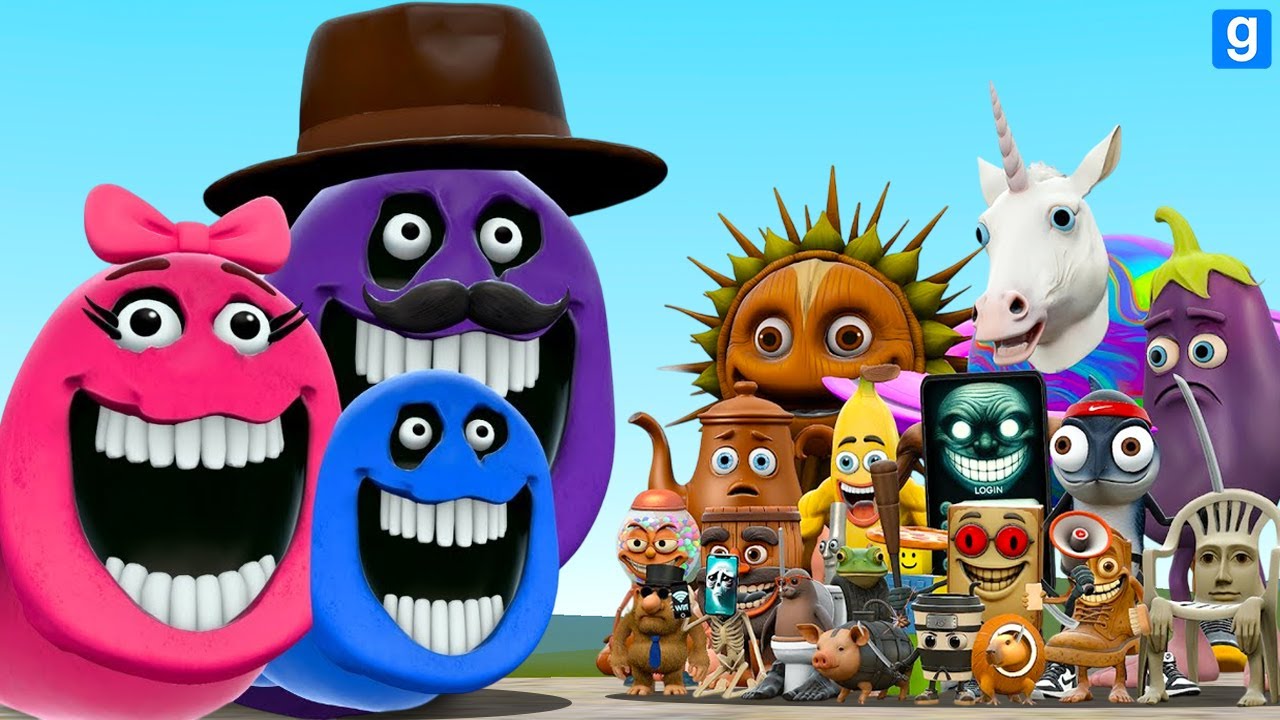 WHO IS STRONGER? ROBLOX FAMILY HUNGRY SNAKE OR ITALIAN BRAINROT ANIMALS In Garrys mod?
