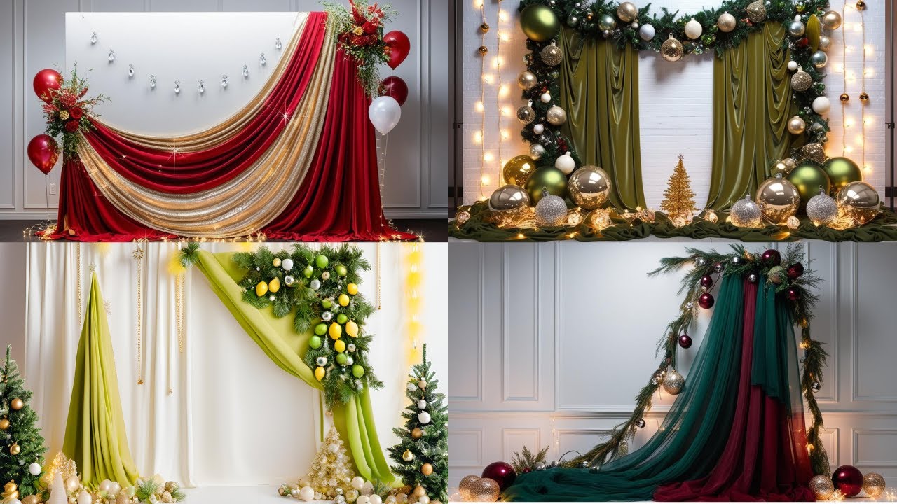 new backdrop ideas for christmas || themed photography backdrops