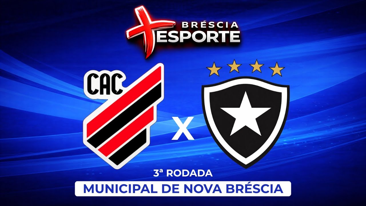 AO VIVO | CAÇADORENSE X BOTAFOGO | CAMPEONATO MUNICIPAL DE NOVA BRÉSCIA | 3ª RODADA