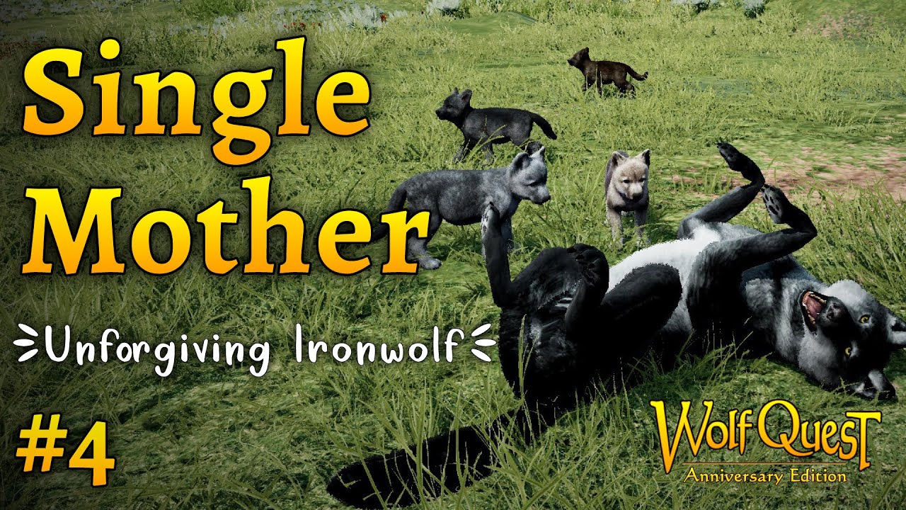 Raising 6 Pups ALONE 🐺 Unforgiving Ironwolf Single Mother Challenge – WolfQuest Saga #4