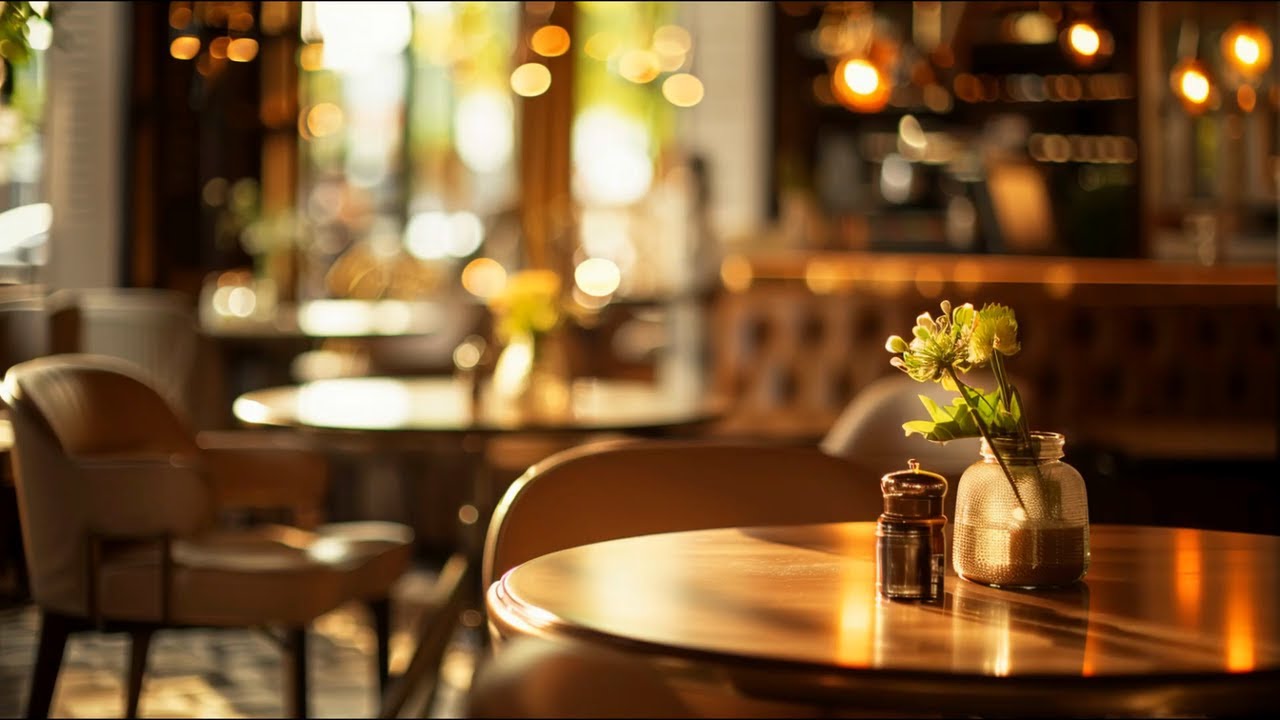 Restaurant Warm Night Ambience ✨ Smooth Jazz & Bossa Nova Background Music for Elegant Dining