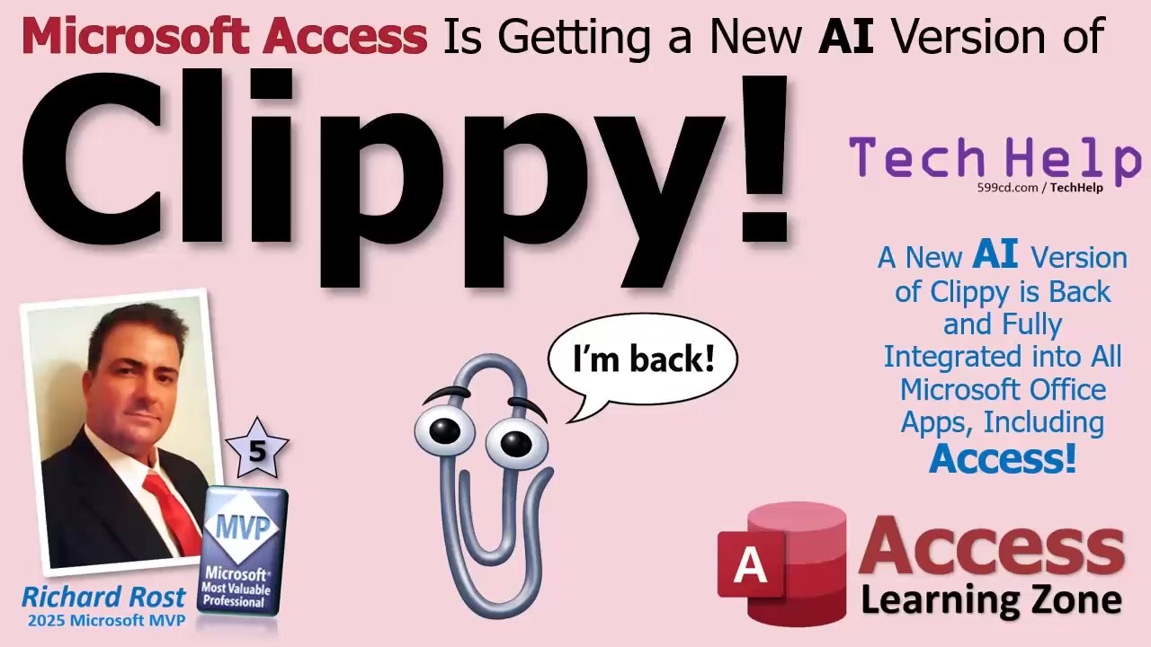 Клиппи вернулся! Microsoft Access получает новую мощную версию вашего любимого голосового помощни...