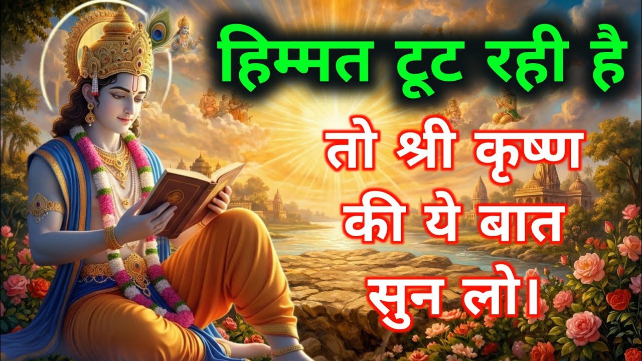 हिम्मत टूट रही है? तो श्री कृष्ण की ये बात सुन लो | Krishna Motivation | Shri Krishna Vani