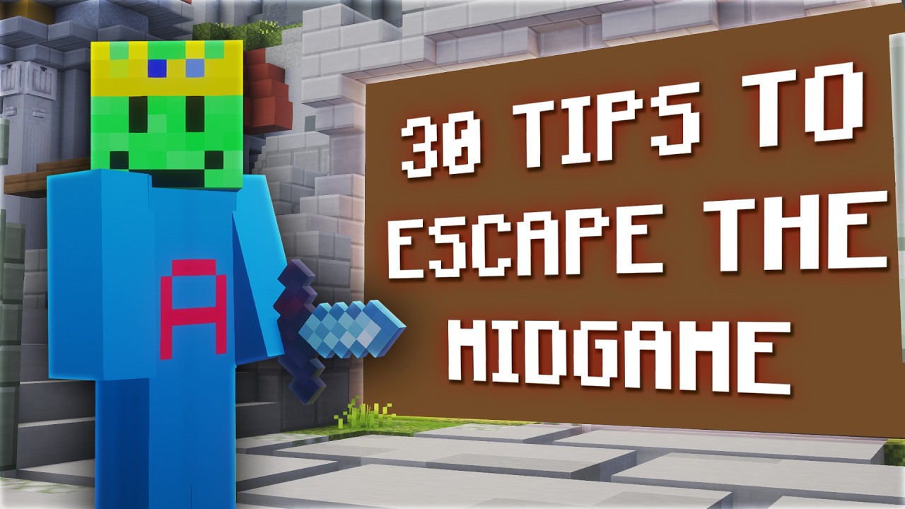 30 советов и хитростей, которые помогут вам выбраться из середины игры | Hypixel Skyblock
