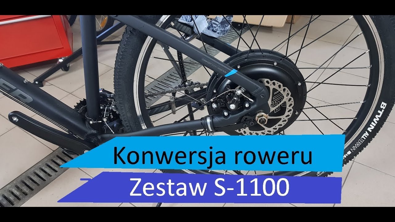 Konwersja roweru na elektryczny, instrukcja montażu zestawu 1000 Watt