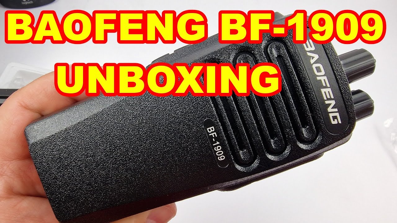 Radio BAOFENG BF-1909 Unboxing