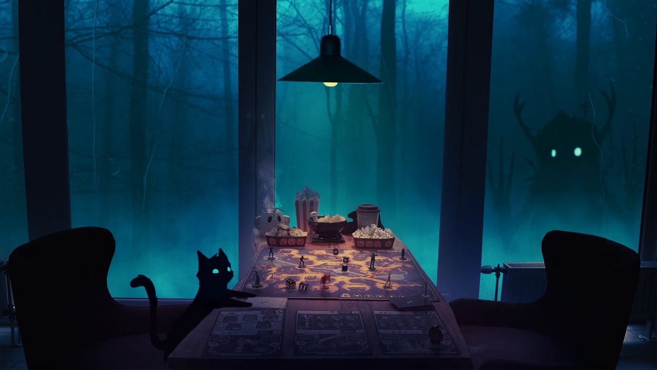 Rainy Board Game Night ASMR Ambience