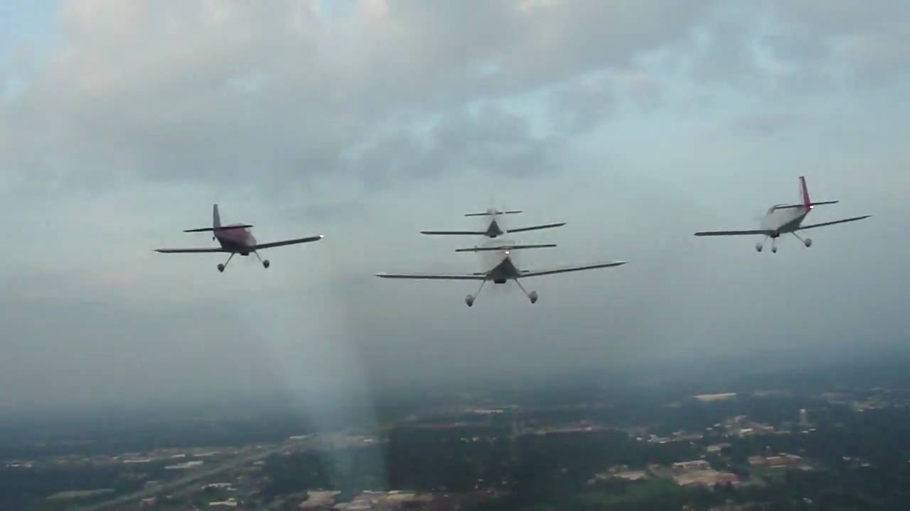 9/11 formation fly-over at Blue Springs High School  M4H009321