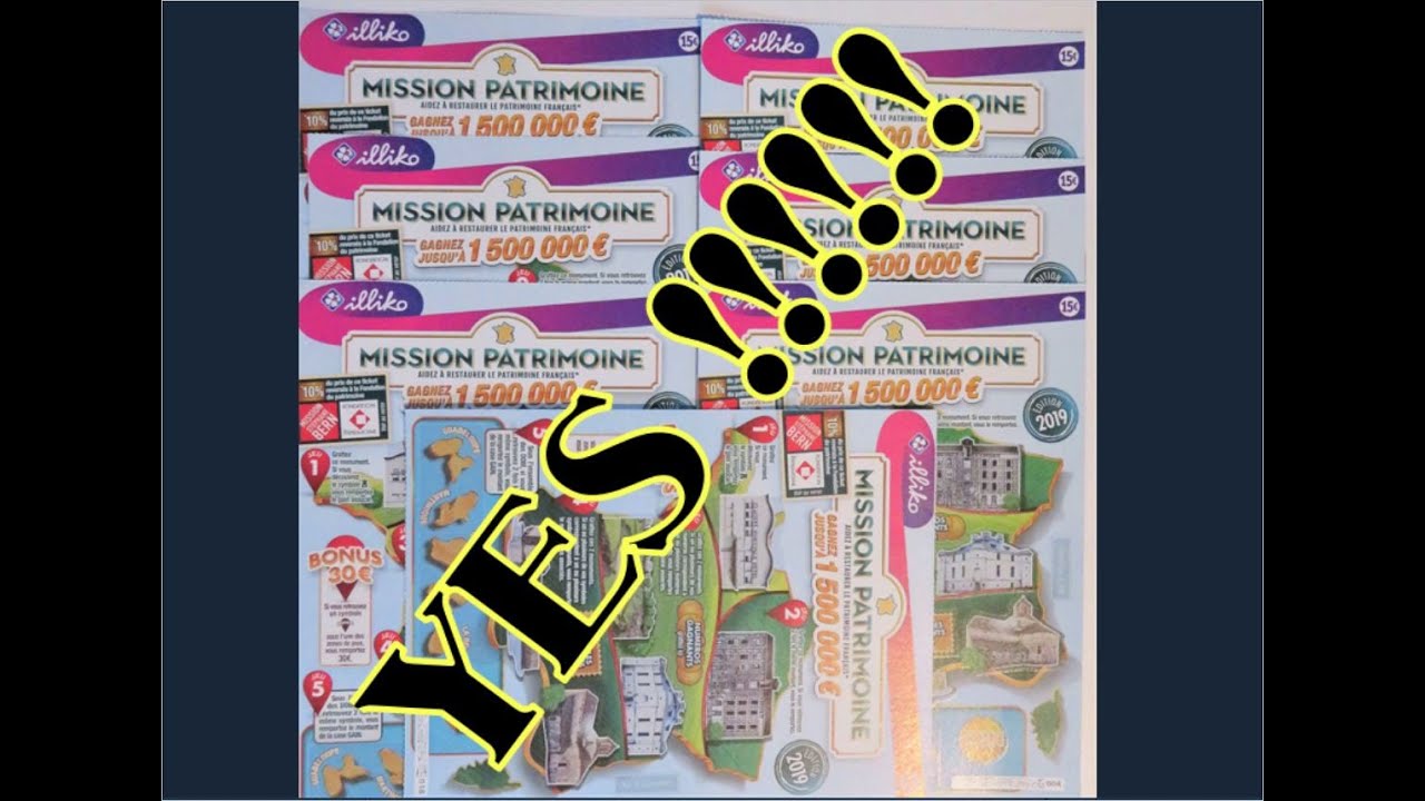 FDJ ❤️ 7 Mission Patrimoine 15 € ❤️ Yesssssssss !!