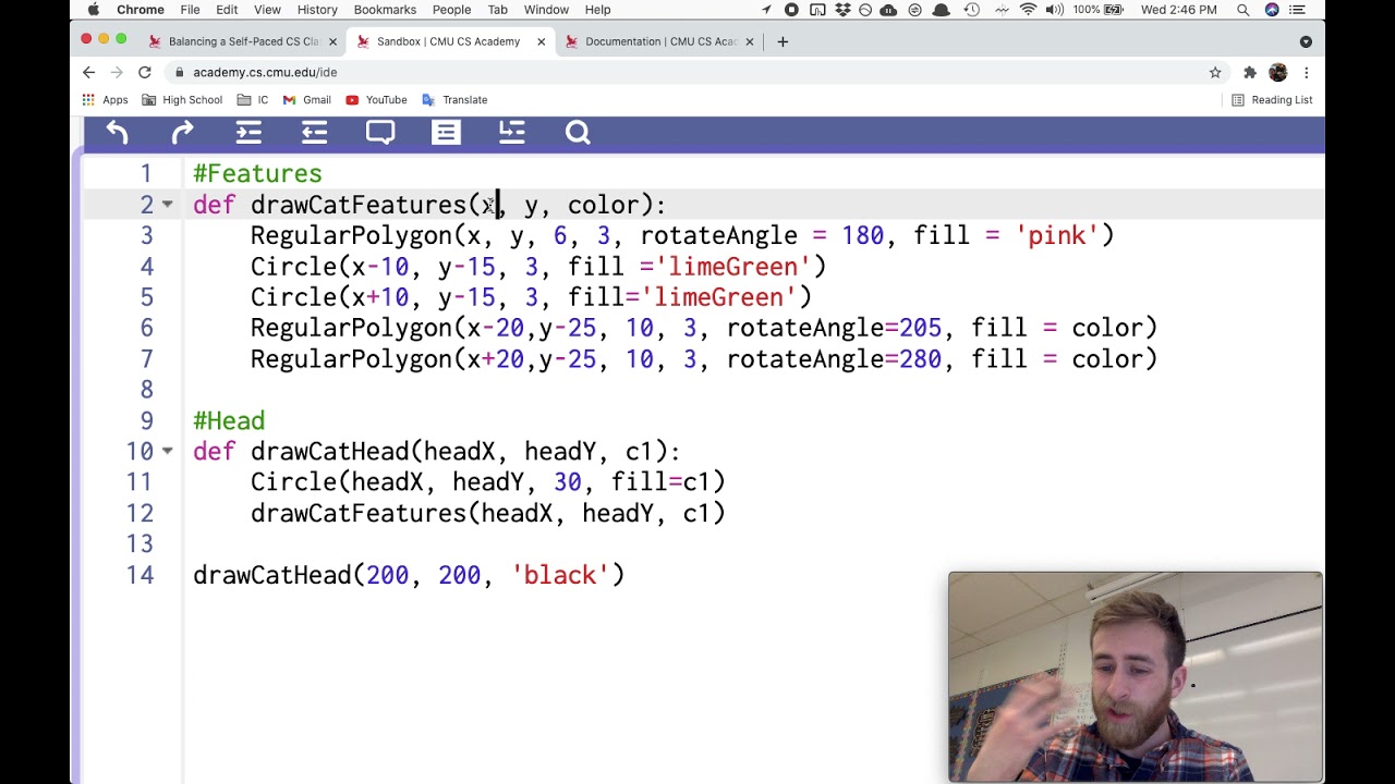 Helper Functions and Parameters - CMU CS Academy 3.3.1