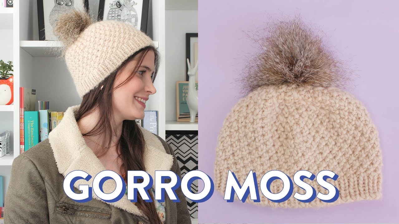 Como tricotar um GORRO CIRCULAR FÁCIL | gorro moss | PAP DE TRICÔ #13