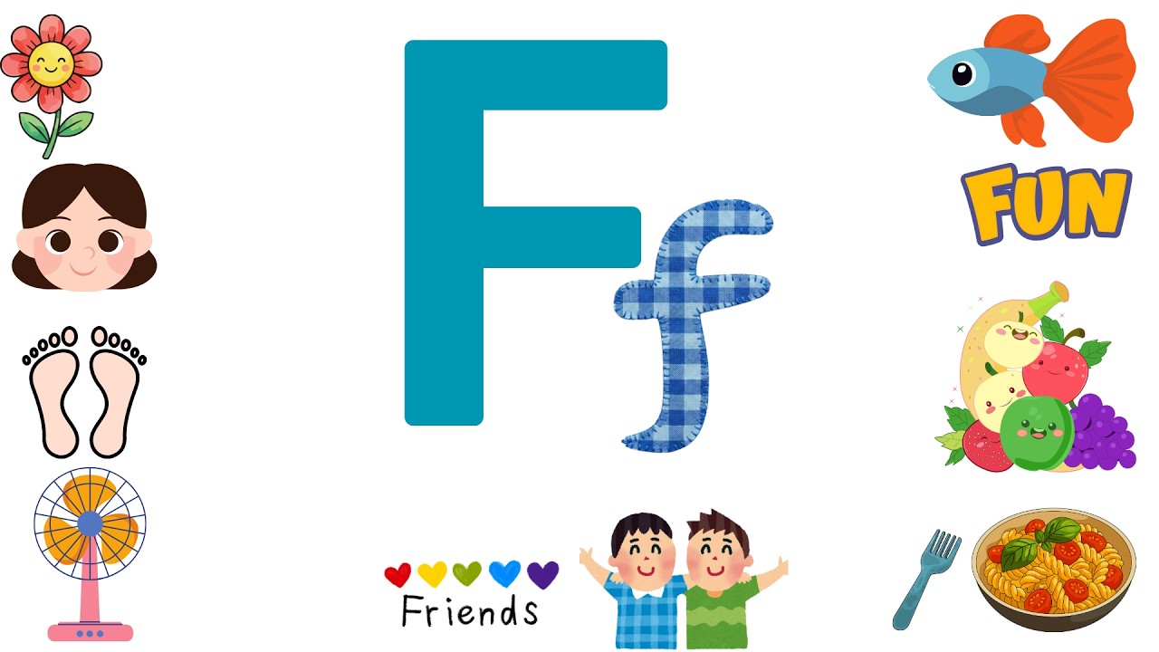 F is for Fan    Kids learning song