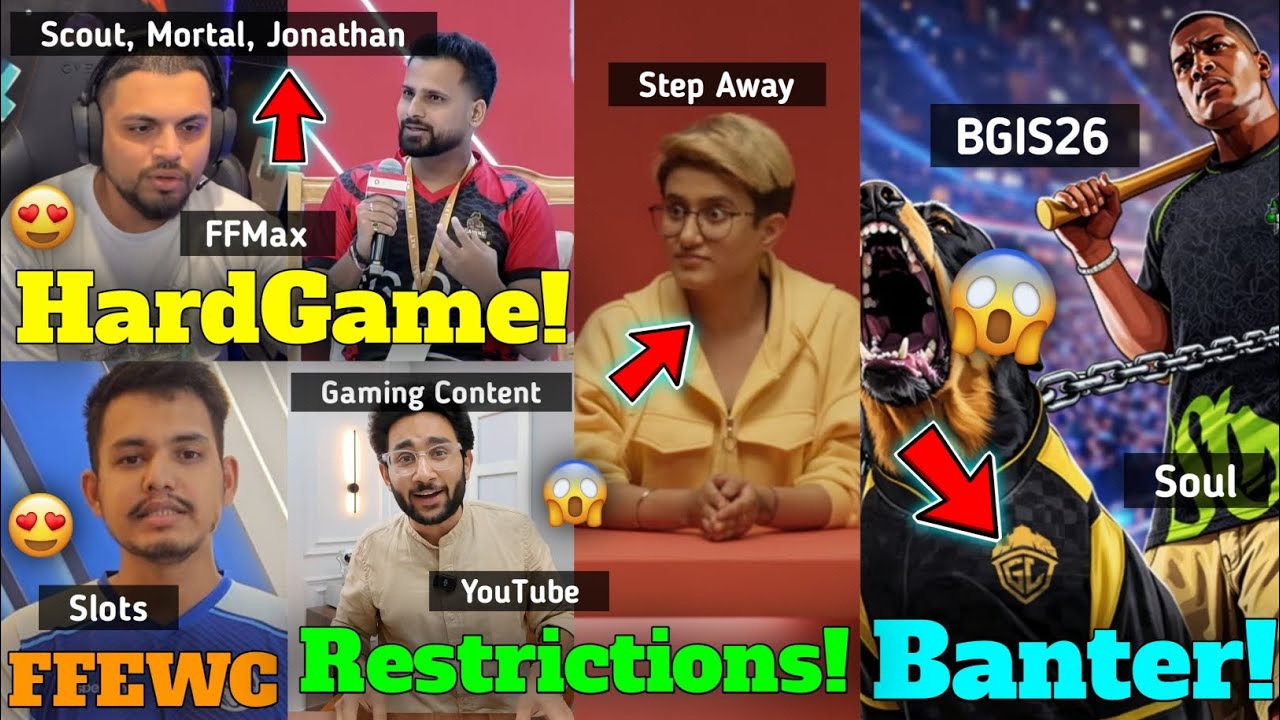 Yt's Restrictions For Gaming Content, BGMI's Top Creators In Revenue, FFMax Hard Game,Sid,NXT Summit