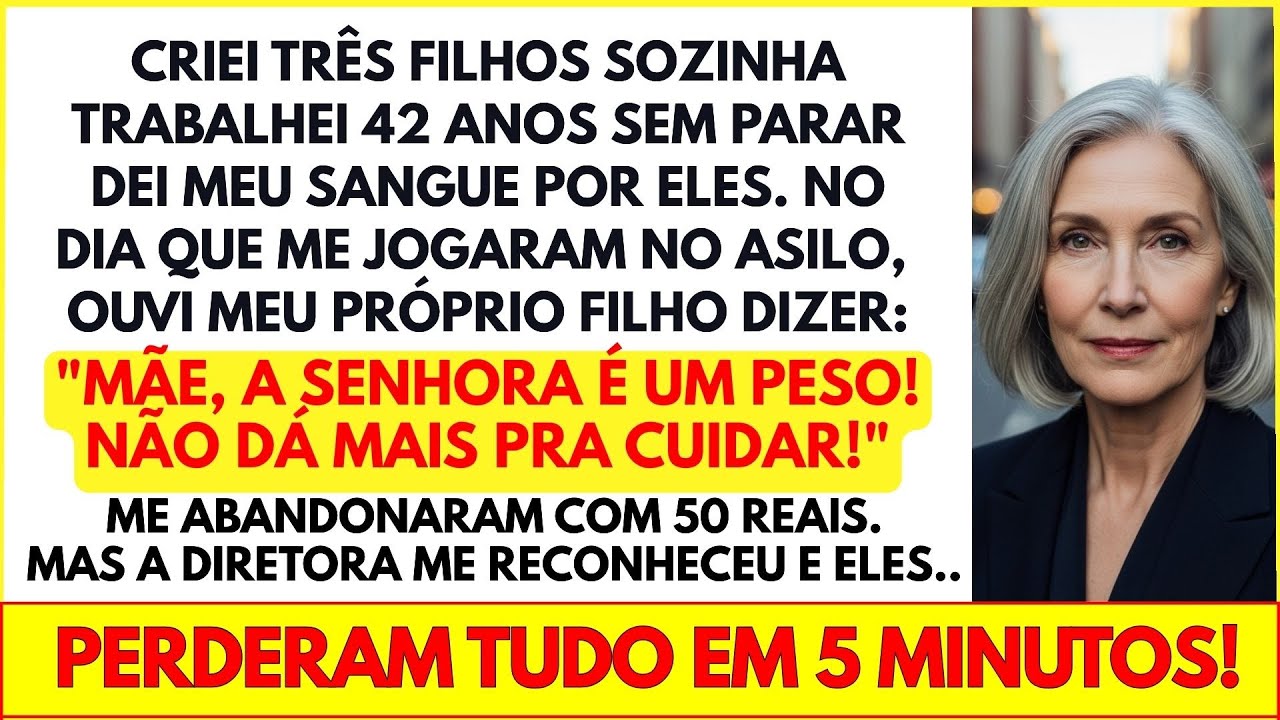 Me jogaram num asilo com R$50 — Mas a diretora era minha ex aluna e me reconheceu