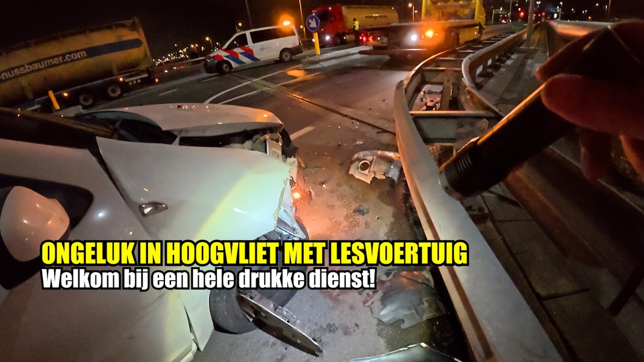 Lesvoertuig betrokken bij ongeluk in Hoogvliet!