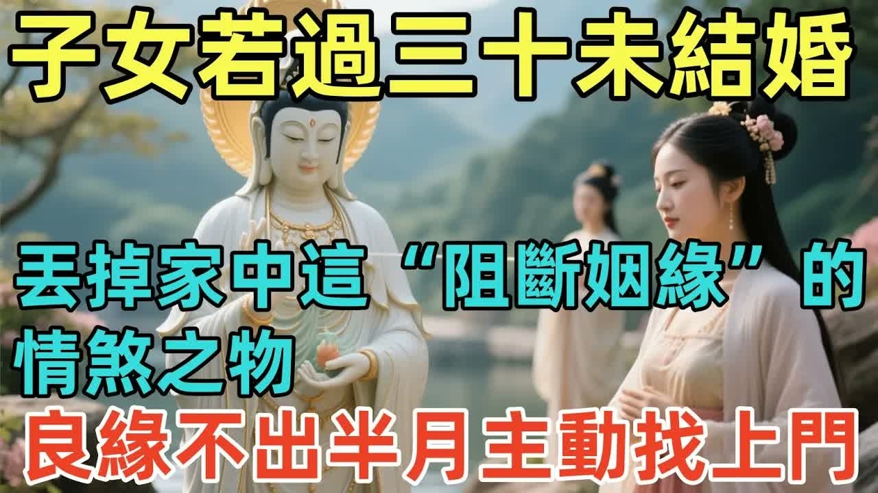 子女若過三十未結婚，請丟掉家中這“阻斷姻緣”的情煞之物，良緣不出半月主動找上門！