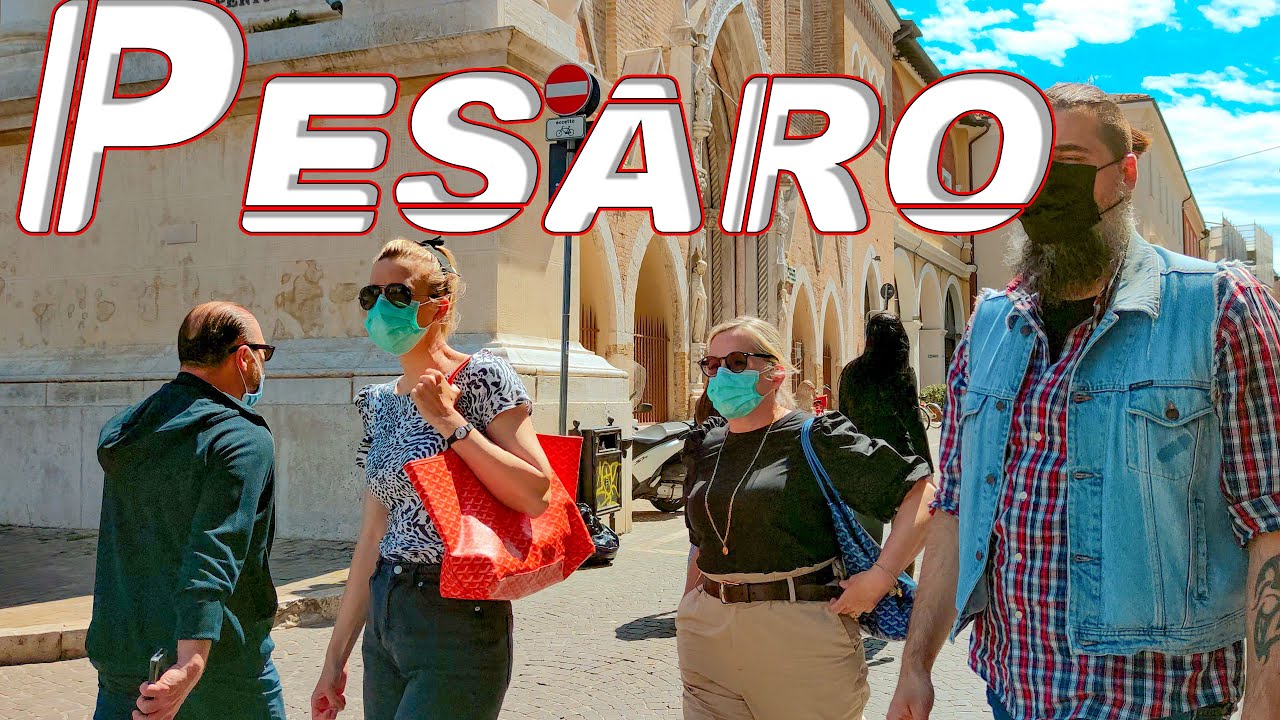 Silent Pesaro. Italy  - 4k Walking Tour around the City - Travel Guide. trends, moda #Italy