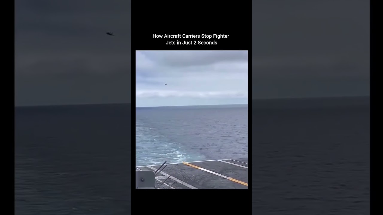 How Aircraft Carriers Stop Fighter Jets in Just 2 Seconds
