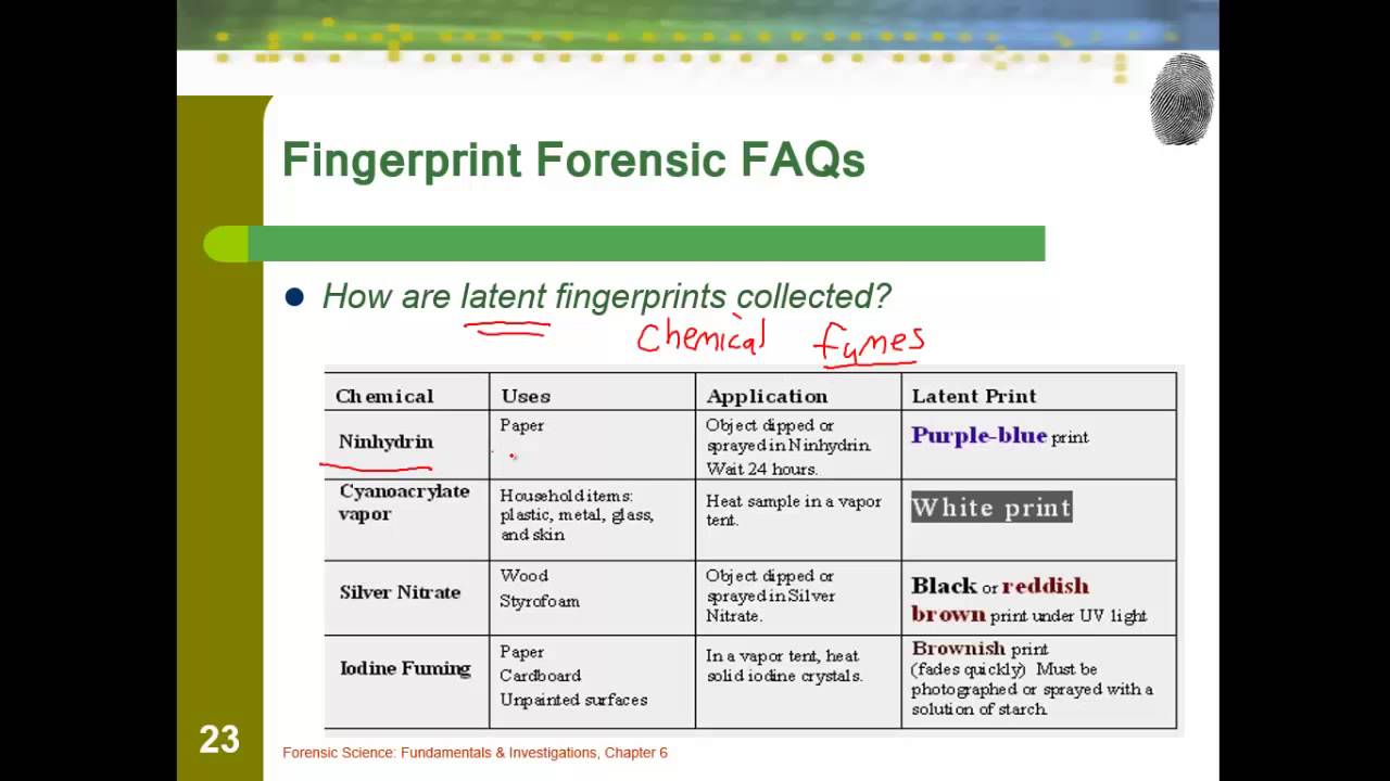 Forensics Fingerprint Detecting (part 3)