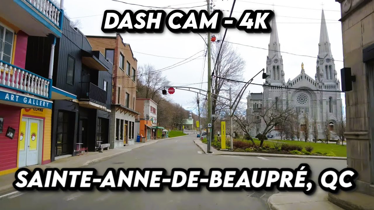 Cruising Through Sainte-Anne-de-Beaupré, Québec in Stunning 4K! 🚗✨ #TravelVlog